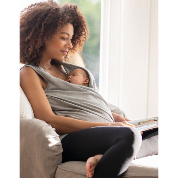 Seraphine Tops Seraphine Skin To Skin Top Grey Marl Cotton Baby